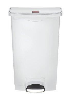 POUBELLE A PEDALE SLIM JIM STEP ON 68L MODELE LARGE RESINE BLANC