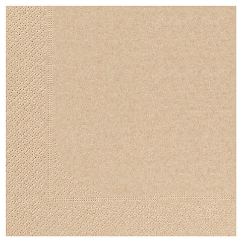 SERVIETTE 33X33CM OUATE 2 PLIS KRAFT X1200