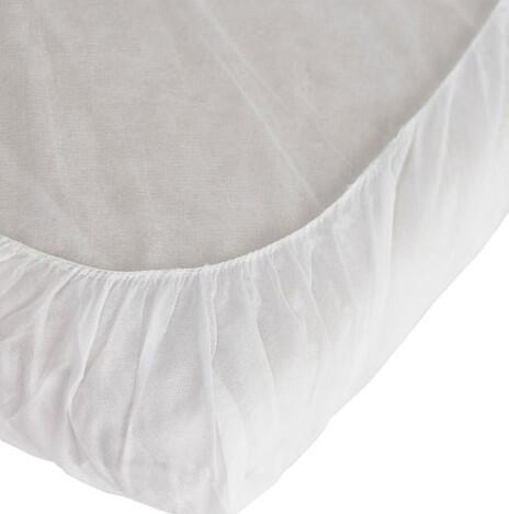 DRAP HOUSSE POLYPROPYLÈNE 25G 220X120CM BLANC X50