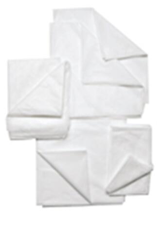 TAIE D'OREILLER PP25G BLANC À RABAT 65X65CM X200