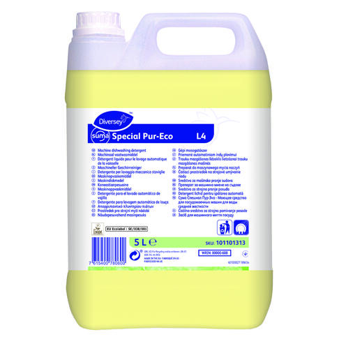 DETERGENT LIQUIDE VAISSELLE EAU DURE SUMA SPECIAL PURECO (L4) ECOLABEL EU 5L - 2