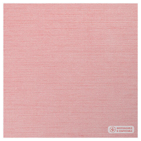 SERVIETTE 40X40CM NON TISSÉ CELYTISS NATURE ROUGE X400