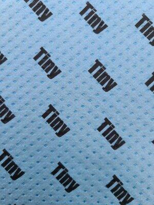 LAVETTE NON TISSEE MICROFIBRE TINY 33X36CM BLEU ECOLABEL NS X10