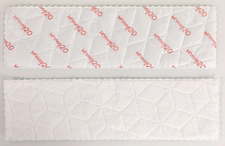 BANDEAU A USAGE UNIQUE M'MOP20 BLANC/ROUGE C/10X30