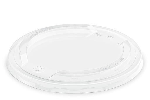 COUVERCLE PLASTIQUE RPET TRANSPARENT POUR SALADIER 1300ML X300