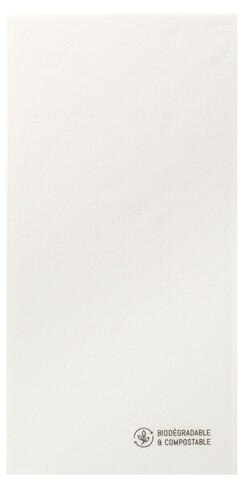 SERVIETTE 48X48CM NON TISSÉ CELYTISS PLIAGE 8 BLANC NATURE X400