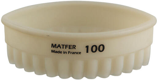 EXOGLASS DÉCOUPOIR OVALE CANNELÉ 10X6 CM