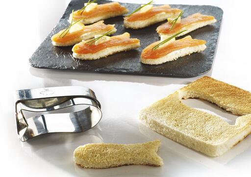 DÉCOUPOIR POISSON-TOAST INOX 7.5X3 CM