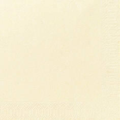 SERVIETTE 33X33CM OUATE 2 PLIS CREME X2000