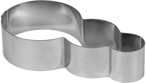 CERCLE INOX ENTREMETS FEU TRICOLORE LONGUEUR 13CM HAUTEUR 7CM