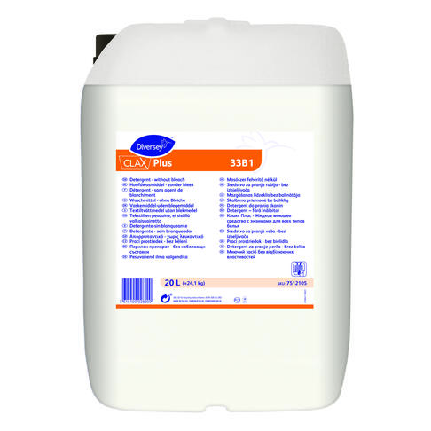 LESSIVE LIQUIDE TOUS TEXTILES CLAX PLUS 33B1 20L