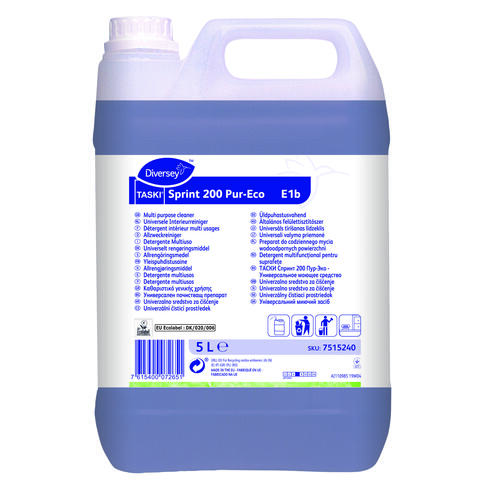 DETERGENT MULTI SURFACES TASKI SPRINT 200 PURECO ECOLABEL EU 5L - 2