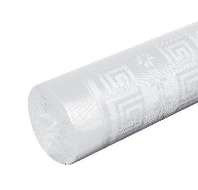 NAPPE ROULEAU PAPIER DAMASSE BLANC 1.20X50M X1