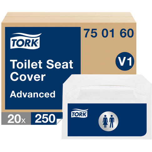 COUVRE-SIEGE TORK® ADVANCED BLANC 36.5X42CM X250