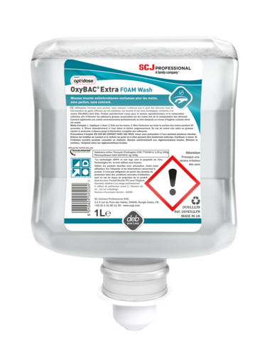 SAVON ANTIMICROBIEN MOUSSE OXYBAC® EXTRA FOAM WASH CARTOUCHE 2L X4
