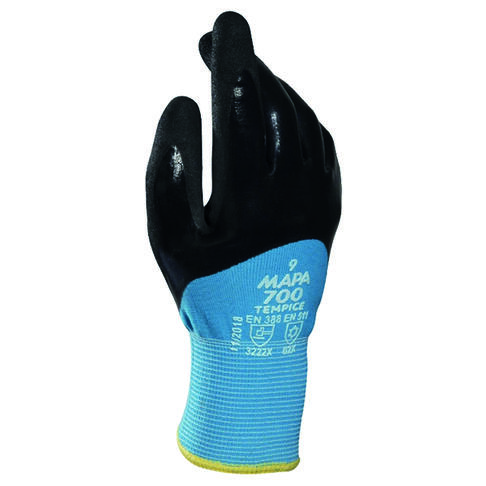 GANT TEXTILE ISOLANT NOIR BLEU TEMPICE 700 TAILLE 8 X1 PAIRE - 5