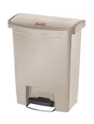 POUBELLE A PEDALE SLIM JIM STEP ON 30L MODELE LARGE RESINE BEIGE - 3