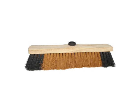 BALAI 38CM DOUILLE DROITE FIBRES COCO RENFORT MOUSTACHE