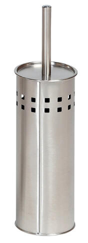 PORTE BROSSE DE TOILETTE AVEC SUPPORT D9,5X27CM INOX