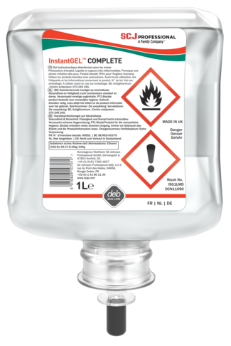 GEL HYDROALCOOLIQUE INSTANTGEL® COMPLETE CARTOUCHE 1LX6