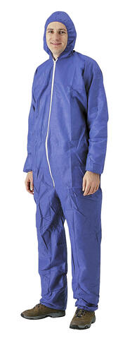 COMBINAISON BLEUE A CAGOULE 1 POCHE PP 70G TAILLE XXL X20