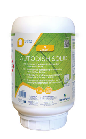 DETERGENT SOLIDE VAISSELLE GREEN'R AUTODISH SOLID ECOLABEL EU 5KG
