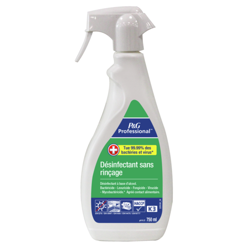 DESINFECTANT SANS RINCAGE K3 P&G PROFESSIONNEL 750ML