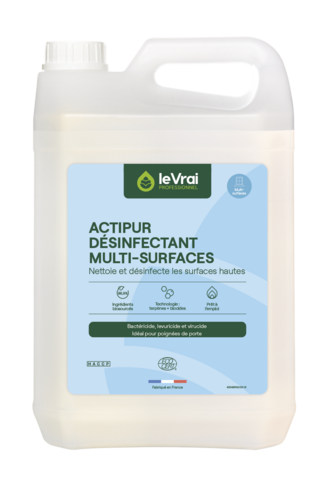 DETERGENT DESINFECTANT MULTI SURFACES ACTIPUR LE VRAI PROFESSIONNEL ECOCERT 5L - 2