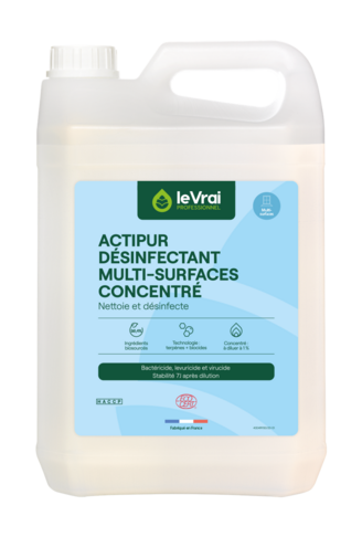 DETERGENT DESINFECTANT MULTI SURFACES CONCENTRE ACTIPUR ECOCERT 5L - 3