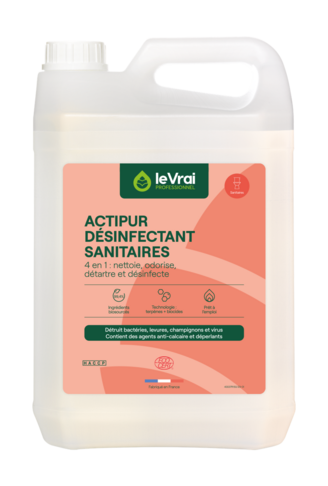DETARTRANT DESINFECTANT SANITAIRES ACTIPUR LE VRAI PROFESSIONNEL ECOCERT 5L - 2