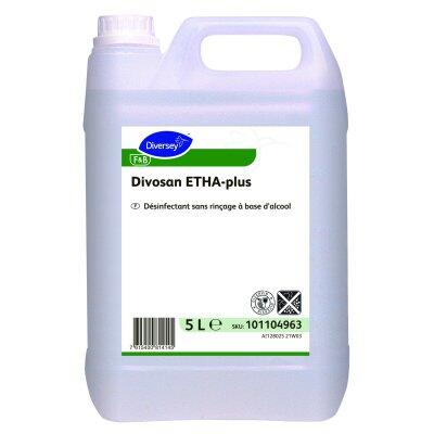 DETERGENT DESINFECTANT SANS RINCAGE AGRO DIVOSAN ETHA PLUS 5L