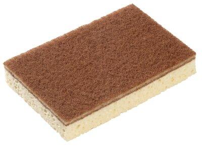 EPONGE 12.8X8.4CM SPONTEX100 ECO ABRASIF JAUNE/MARRON SCT/10