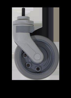 ROUE SILENCIEUSE DIAMETRE 125MM POUR CHARIOT TECHLINE