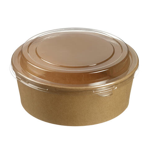 SALADIER ROND ECOKRAFT 1300ML AVEC COUVERCLE X25
