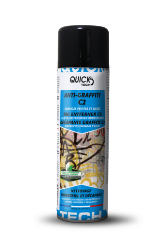 ANTI-GRAFFITI C2 SURFACES PEINTES ET LISSES QUICK TECH 500ML