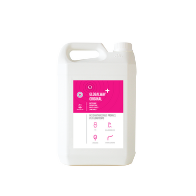 NETTOYANT SANITAIRES PROBIOTIQUE PARFUME GLOBALWAY + ORIGINAL 5L