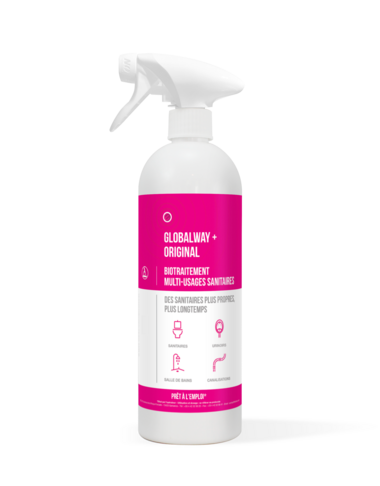 PULVERISATEUR VIDE AVEC ETIQUETTE GLOBALWAY + ORIGINAL 750ML