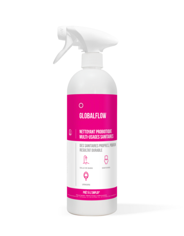 PULVERISATEUR VIDE AVEC ETIQUETTE GLOBALFLOW 750ML