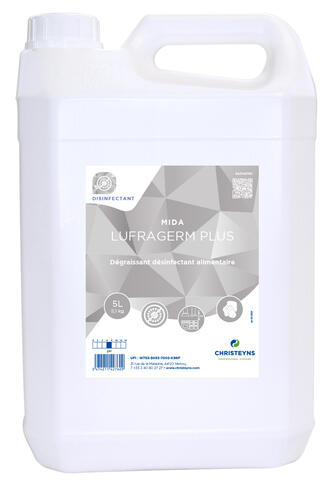 DEGRAISSANT DESINFECTANT ALIMENTAIRE MIDA LUFRAGERM PLUS 5L
