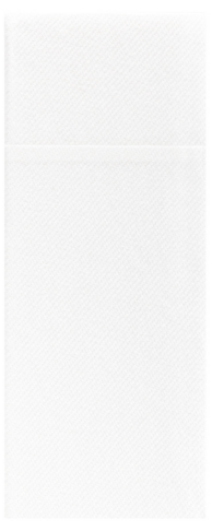 SERVIETTE POCHETTE 32X40CM NON TISSÉ CELISOFT LUNCH BLANC X500