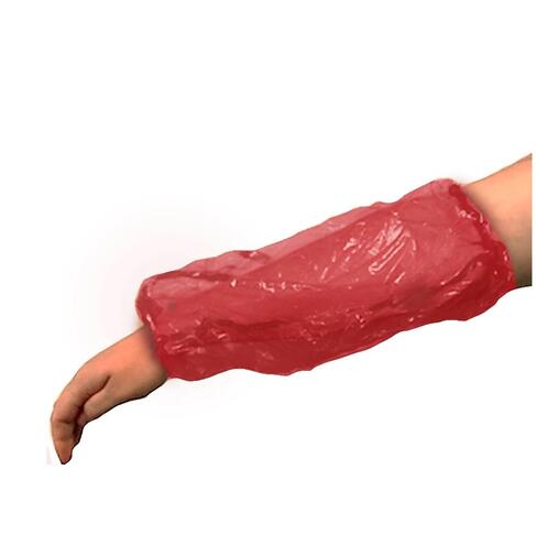 MANCHETTE POLYÉTHYLÈNE 20X40CM ROUGE X2000