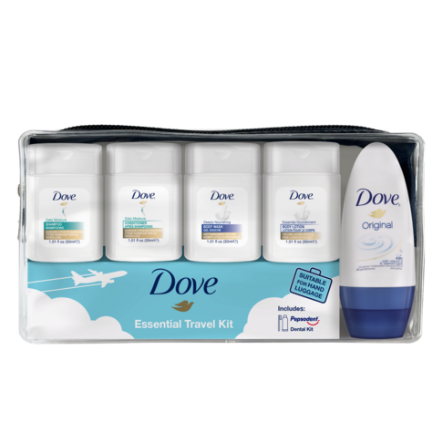 TROUSSE ESSENTIAL TRAVEL KIT DOVE CX12
