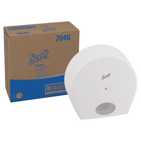 DISTRIBUTEUR DE PAPIER TOILETTE À DÉVIDAGE CENTRAL SCOTT® CONTROL™ BLANC - 7