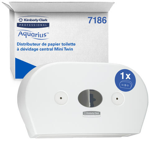 DISTRIBUTEUR DE PAPIER TOILETTE À DÉVIDAGE CENTRAL SCOTT® CONTROL™ MINI DOUBLE BLANC