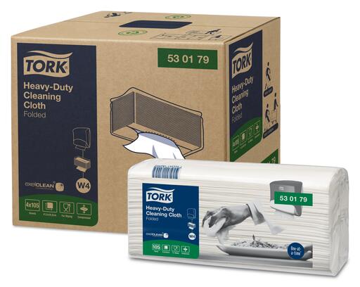 LAVETTE NON TISSEE TORK W4 BLANC BOITE DE 105 FORMATS X4