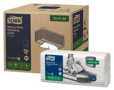 FORMAT NON TISSE USAGE UNIQUE TORK W4 61,5X35,5CM BLANC 4X70 FORMATS