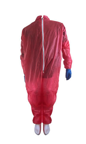 COMBINAISON POLYPROPYLÈNE FERMETURE ZIPÉE 40G 1 POCHE TAILLE XL ROUGE X25