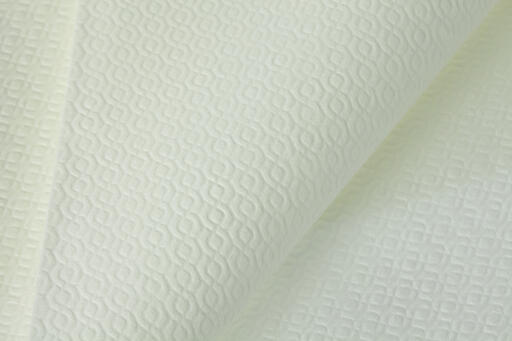 SERVIETTE DE TOILETTE AIRLAID GAUFRÉ 50X120CM 50G BLANC X50
