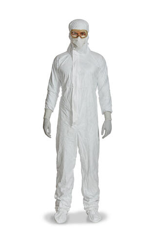 COMBINAISON À CAGOULE TYVEK ISOCLEAN BLANC TAILLE XXL CARTON X20