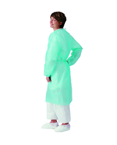 BLOUSE LIEN SANS POCHES JAUNE PP 25G 110CM X50
